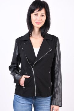 Jacheta Dama Only Onlbike Coat With Pu Sleeve Black